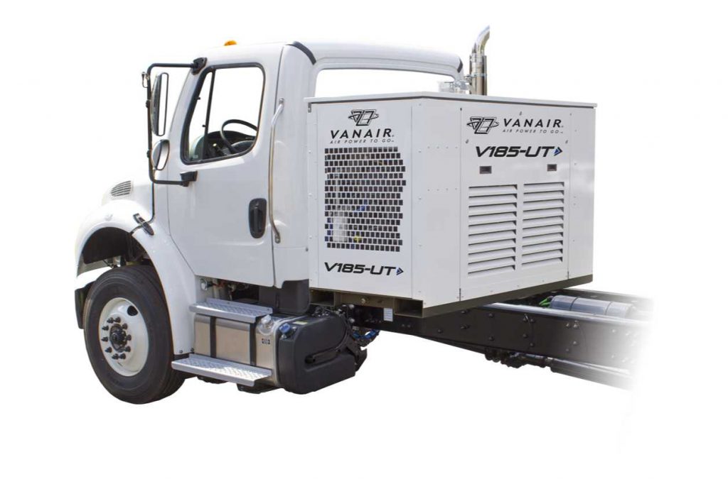 Truck mounted air compressors